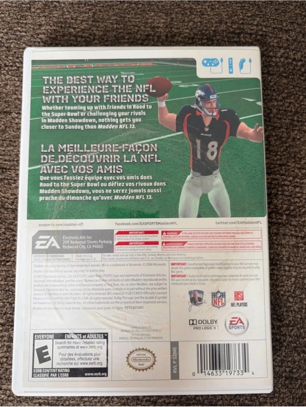 Madden 13 Wii Game